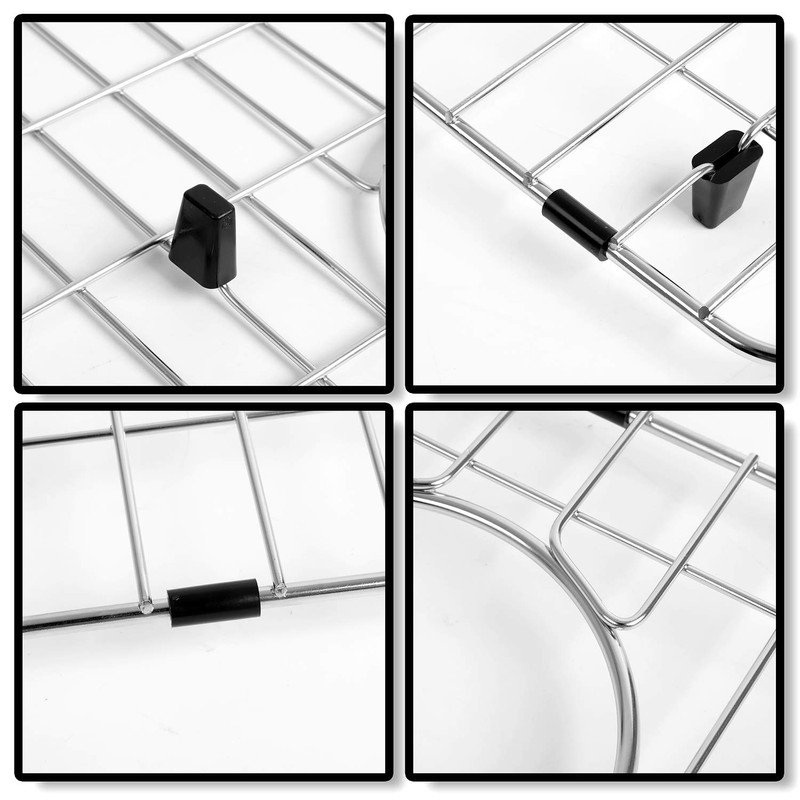 MONSINTA Kitchen Sink Grid and Sink Protectors, Stainless Steel Sink