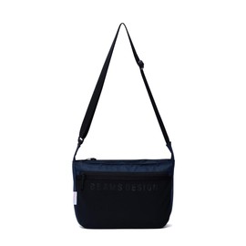 【BEAMS DESIGN】Elastic Mesh Shoulder Bag, navy, Free size