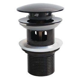 TALEA Bathroom Sink Drain with Strainer Basket Hair Catcher Anti Clog Pop Up Drain Stopper Vanity Vessel Sink with Overflow, Oil Rubbed Bronze XJ419C005