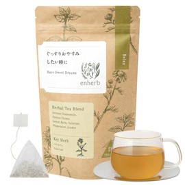 enherb Herbal Tea When You Want to Sleep Soundly, Tea Bags, Caffeine-free, 30 Bags