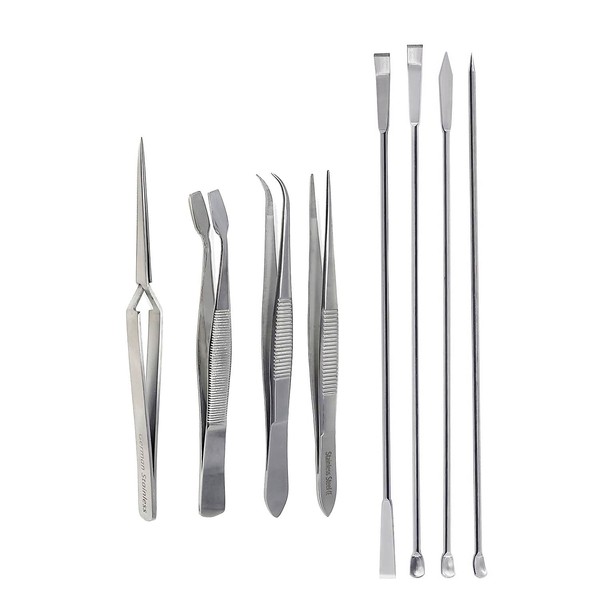 A2Z 8 Pieces long Resin Art Spoon Tools Kit, Stirring