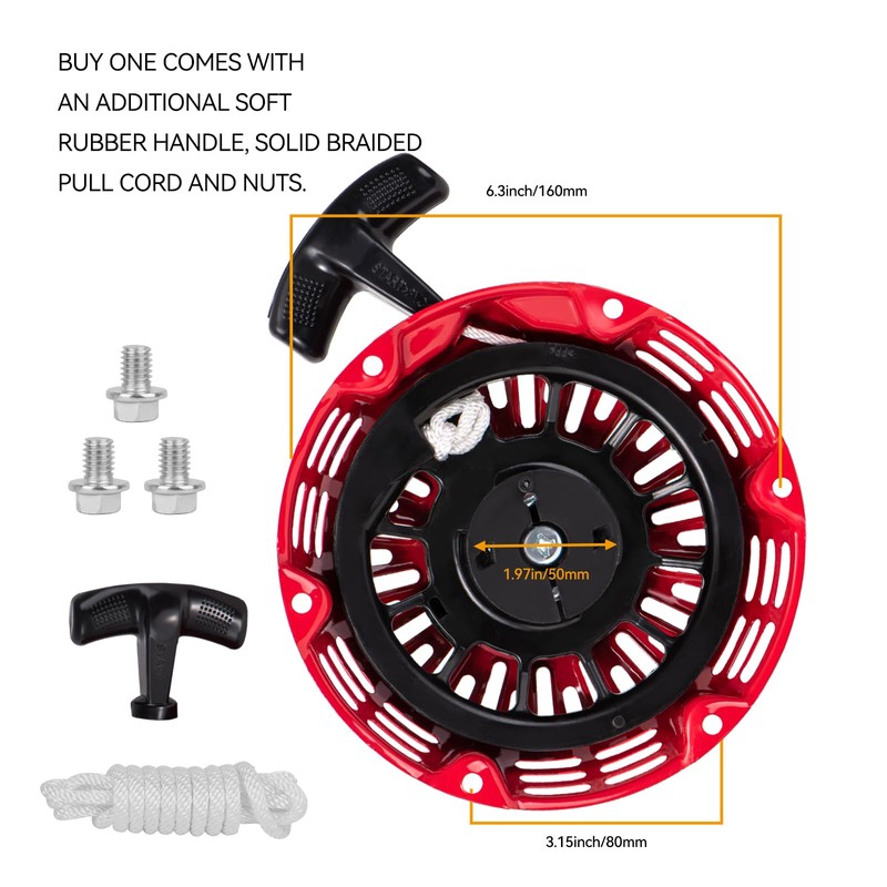 SOFO GX160 Pull Start Assembly - Compatible with Honda GX120,GX200,5.5HP,6.5HP
