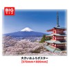 Mt. Fuji and Cherry Blossoms (Large Bath Poster) Made of
