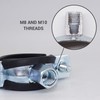 SKIR'CO Pipe Clamps with Rubber Coating for 26-30 mm Pipes,