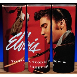 Unbranded Elvis Presley - Today Tomorrow and Forever - King of Rock Cup Mug Tumbler 20oz