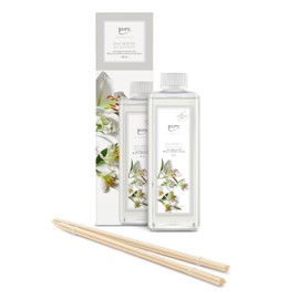 Ipuro ipuro - Essentials Nachfüller Whity Lily Raumduft - Refill Raumerfrischer mit Pfirsich, Maiglöckchen, Jasmin, Nelke, weißem Moschus & Zedernholz Duft Aroma - Lufterfrischer Nachfüllflasche 500ml