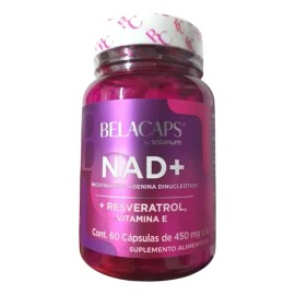 Belacaps Nad Resveratrol, Vitamina E 60caps                                                                                                           
