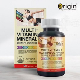Origin Multi-Vitamin & Multi-Mineral for Women Women and Family Comprehensive Vitality Replenishing Nutrient / 오리진 멀티 비타민 앤 멀티 미네랄 포우먼 여성 가족 종합 활력 충전 영양제