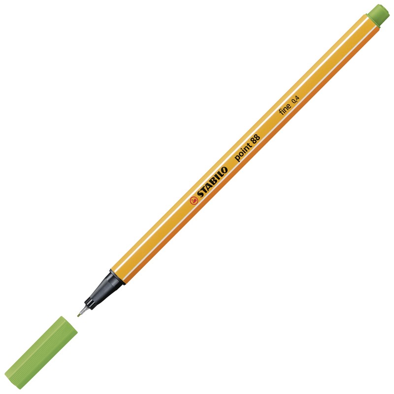 Stabilo 150709 0.4 mm Point 88 Felt-Tip Pen - Green