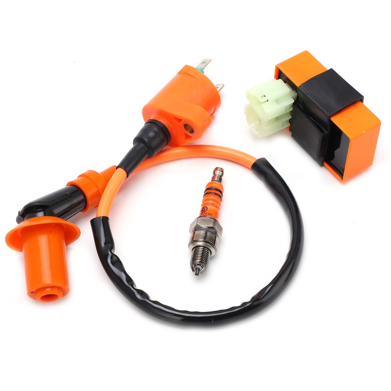 Ignition Coil Spark Plug CDI Box Kit Replacement for GY6