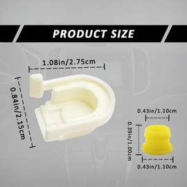 NOTISH Transmission Shifter Bushing Set, Shifter Cable Bushing and Cap Compatible with Ford Edge 15-18 Fusion 13-16 Escape 13-19 Transit Connect 13-21 C-Max 13-18 Replace KV6Z-7K340-A DG9Z-7S004-A
