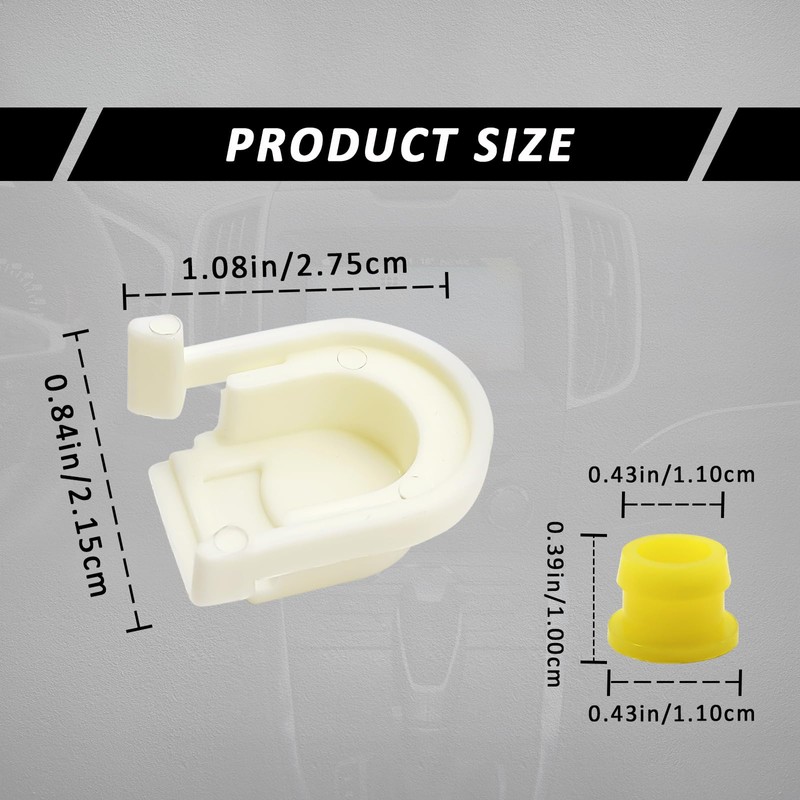 NOTISH Transmission Shifter Bushing Set, Shifter Cable Bushing and Cap