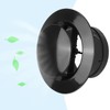 PATIKIL 4 Inch Round Air Vent, 1Pcs ABS Adjustable Soffit