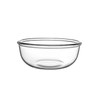 JCXivan5.5Qt Large Glass Mixing Bowl,Clear Borosilicate Glass Bowl Salad Bowl
