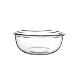 JCXivan5.5Qt Large Glass Mixing Bowl,Clear Borosilicate Glass Bowl Salad Bowl for Making Baking Sourdough Bread Dough,Serving Prep Fruit Vegetable Pasta on Kitchen Countertop Heat-Resistant