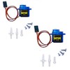 2PCS SG90 Servo Motor Micro Servo 9G Servo Motor for RC Robot Arm Helicopter Airplane Remote Control (2X)