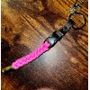 Fish bone EDC PINK!!! paracord bullet,, Keychain Paracord !!! all