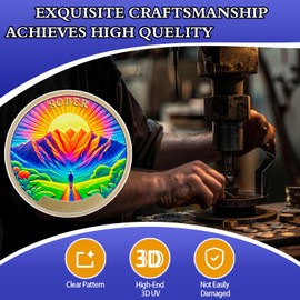 Inspirational Mountain Landscape Sobriety Coin Beautiful Sunrise Sobriety Chip AA Chips and Medallion Recovery Anniversary Token Sobriety Gifts for Men Women Alcoholics Anonymous Gift