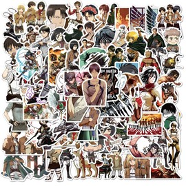 Laptop Sticker Pack 100 Pcs, Attack on Titan Sticker Unique Cool Stickers Waterbottle Notebook Guitar Skateboard Travel Teens Stickers