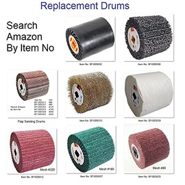 KATSU Tools Angle Grinder Drum Sander Burnisher Polisher Replacement Flap Sanding Drum 120mm Grit #180 SP10009323