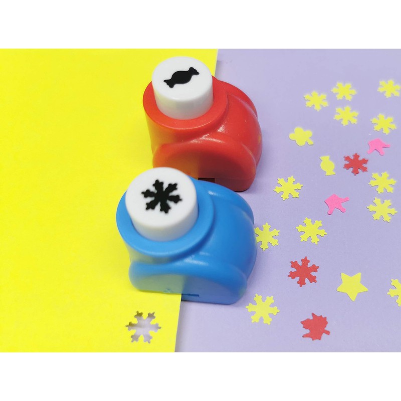 10 Pack Punch Craft Set, Colorful Crafts Hole Punch Shape,