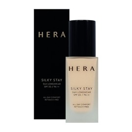 Hera Silky Stay 24H Longwear Foundation 30g provides powerful fitting power. / 헤라 실키 스테이 24H 롱웨어 파운데이션 30g 강력한 피팅력을 선사