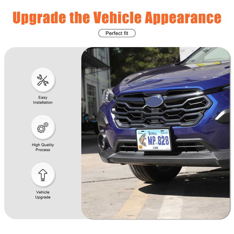 Daeiclru Front License Plate Frame Bracket Compatible with Subaru Crosstrek