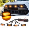 OXILAM LED Grille Lights 4 PCS with Fuse Adaptor for
