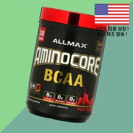 Allmax Aminocore BCAA Amino Acid BACC Fruit Fruit Punch 0.76 lbs 345g AMINOCORE Fruit Punch 0.76 lbs / 올맥스 아미노코어 BCAA 아미노산 BACC 과일 후루츠 펀치 0.76파운드 345g AMINOCORE Fruit Punch 0.76lbs