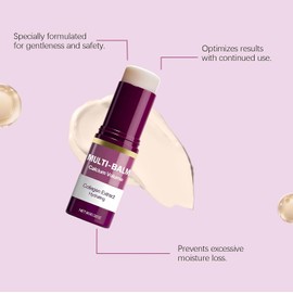 Calcium Multi Balm con Colágeno, Crema Hidratante Reparadora en Barra – Reafirmante para Ojos, Cuello y Rostro, Absorción Rápida, Formato Portátil para Todo Tipo de Piel (1)