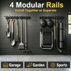 64" Garage Tool Organizer Wall Mount,900 lbs Heavy Duty Garden
