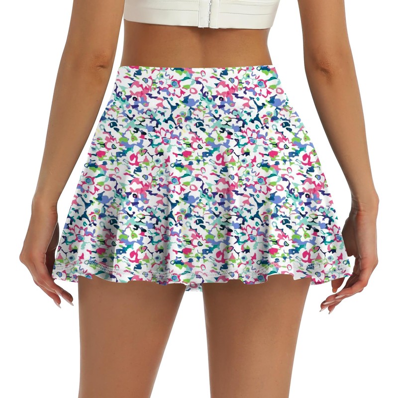LouKeith Womens Tennis Skirt High Waisted Pleated Golf Skirts Mini