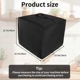 Black and Decker Cocktail Maker Cover - Waterproof Dust Cover for Bartesian Cocktail Maker, Beverage Machine, Cocktail Drink Machine, Mixer | Durable 420D Oxford Fabric | 15.7x15.4x15.7 Inches