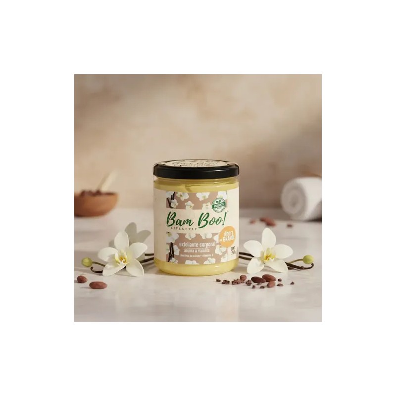 Exfoliante Corporal Base Aceite Aroma Vainilla 250g Bam Boo!