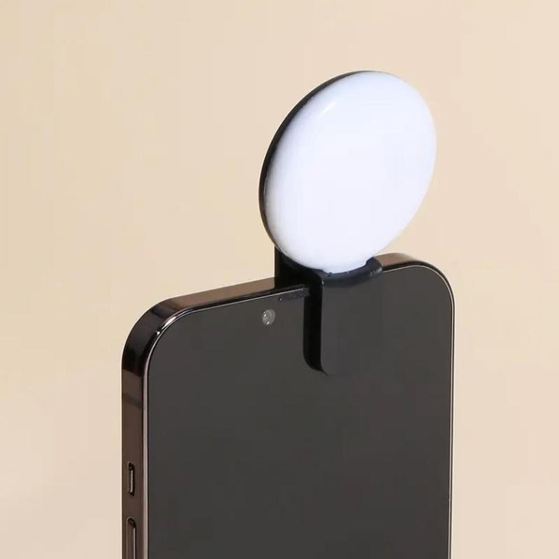 Compact Phone LED Light, Mini LED Fill Light, USB Selfie Ring