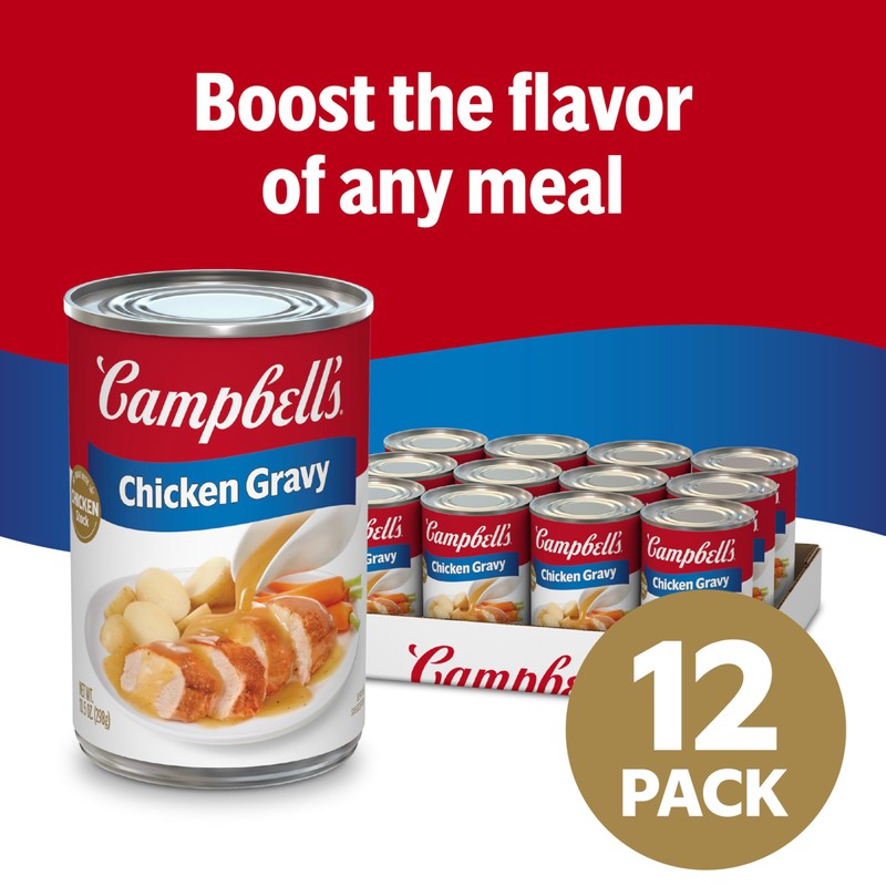 Campbell’s Chicken Gravy, 10.5 oz Can (12 Pack)