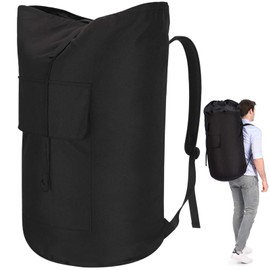 Backpack Laundry Bag, 115L Heavy Duty Extra Large College Laundry Backpack, Dirty Clothes Bag with Shoulder Straps, Laundry Hamper Bag with Drawstring Closure for College Dorm, Apartment, Laundromat