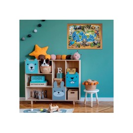 Clementoni 21723 Jigsaw Wonderful Animal World 300 Pieces-Supercolor Children 9-11 Years, Cartoon, Gift for Boy/Girls, Puzzle for Kids, Made in Italy, Multicolor