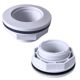 2 Pcs 1 1/2" Above Ground Pool Inlet Return Fitting with Locknut Gasket Famale Inlet Pipe (FIP) Thread Exact Replacement for Hward SP1023 Swimming Pool Replacement Inlets Return Fitting