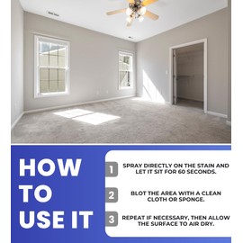 GROVE Lifter-1 Carpet Stain & Spot Remover Spray 18 oz Bundle with Microfiber Cloth - Effortless Carpet Stain Remover - Quick and Easy Carpet Cleaner Spray for Tough Stains - (4 Items)