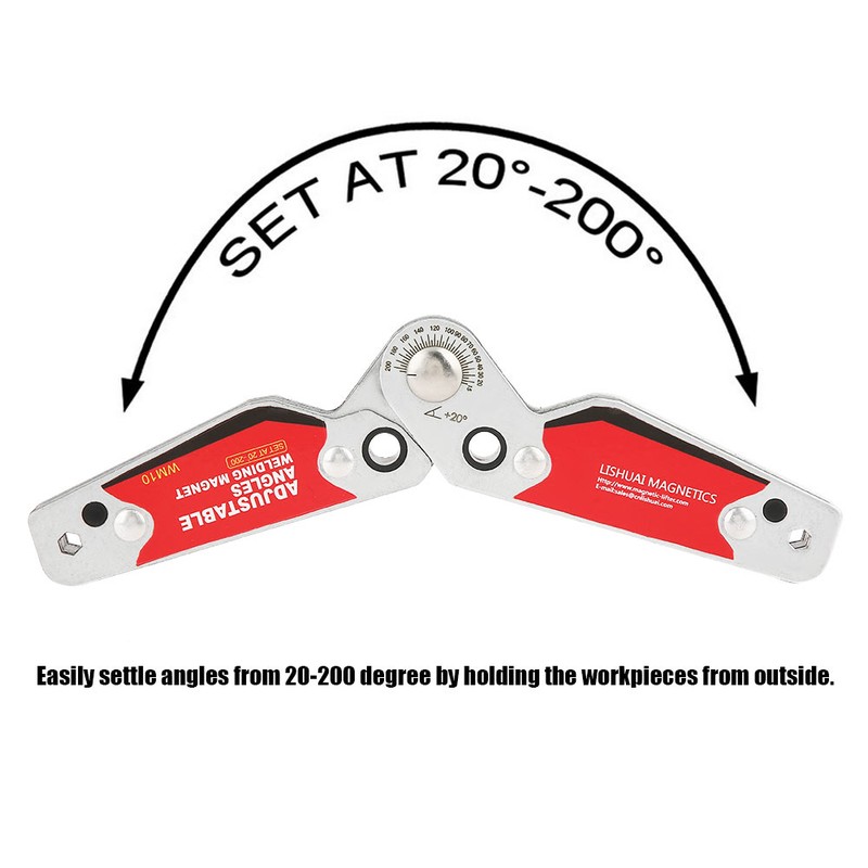 20°-200° Adjustable Angles Welding Magnet Magnetic Welding Holder Welder Tool