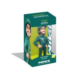 MINIX Fernando Alonso Model – Collectible Action 12cm Figure Sports Icon Range Formula 1 for Fans