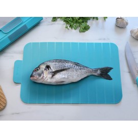 TREBONN, ROLL, Plastic Expandable Cutting Board, Flexible, Portable, Rollable, Space Saving, Nonslip, Everyday Use, Aquamarine, 1 Count
