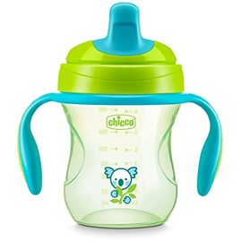 Chicco - Entrenador semi-suave con boquilla resistente a mordeduras y tapa sin derrames de 7 onzas, asas extraíbles y antideslizantes, apto para lavap