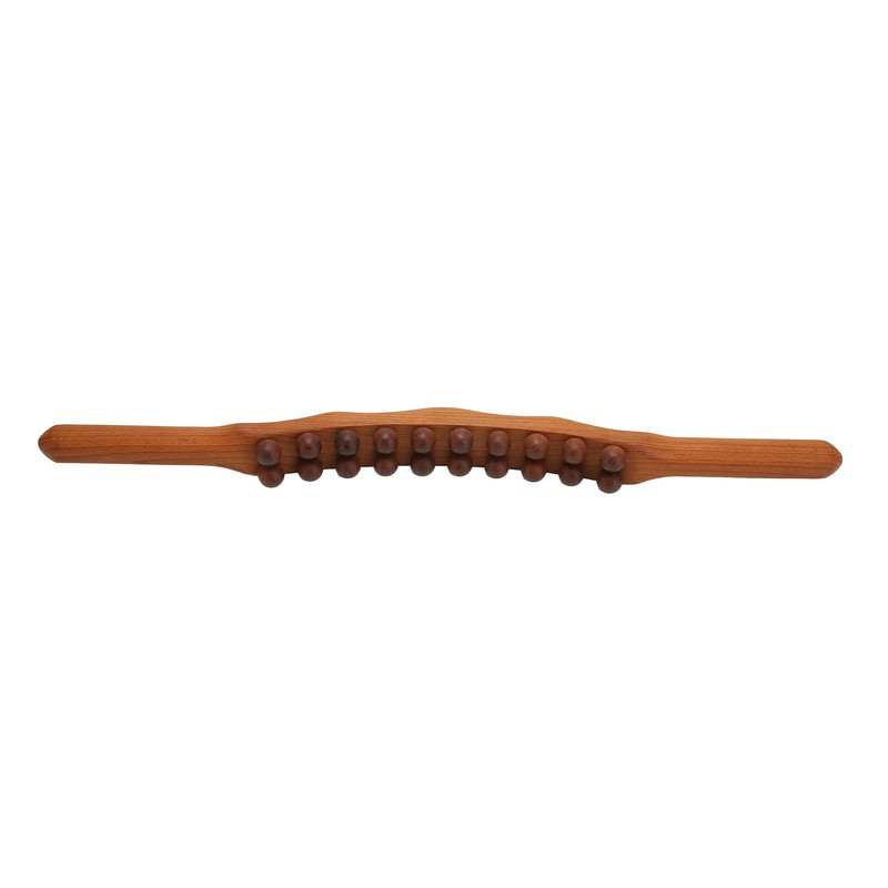 20 Bead Wood Massage Stick Full Body Universal Ergonomic Scraping