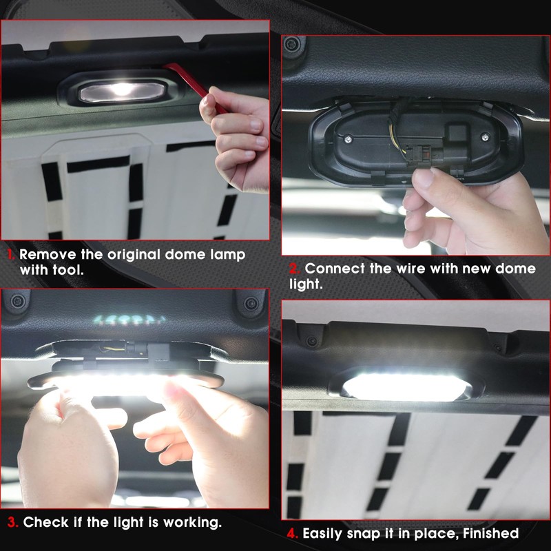 BESTAOO - Luces LED para interior para Jeep Wrangler JL