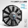 DNA MOTORING 12 Inch High Performace Electric Cooling Slim Radiator