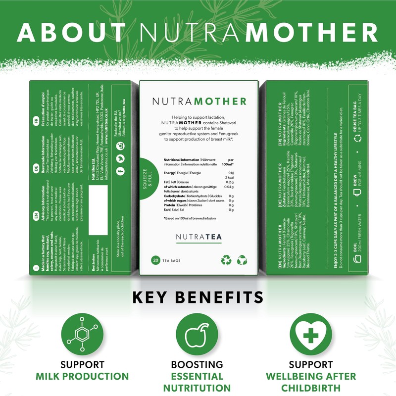NUTRAMOTHER - Breastfeeding Tea | Lactation Tea | Nursing Tea