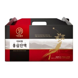 [EBICHE] Korean Red Ginseng Drink, Red Ginseng Extract Drink for Vitality, Packed Individually in Pouches (70ml x 21EA)