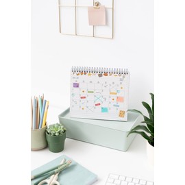 Grupo Erik Desk Calendar 2022 - Merchezafor Calendar 2022 Desk Calendar - Table Planner 2022 Planner 2022 in Spanish